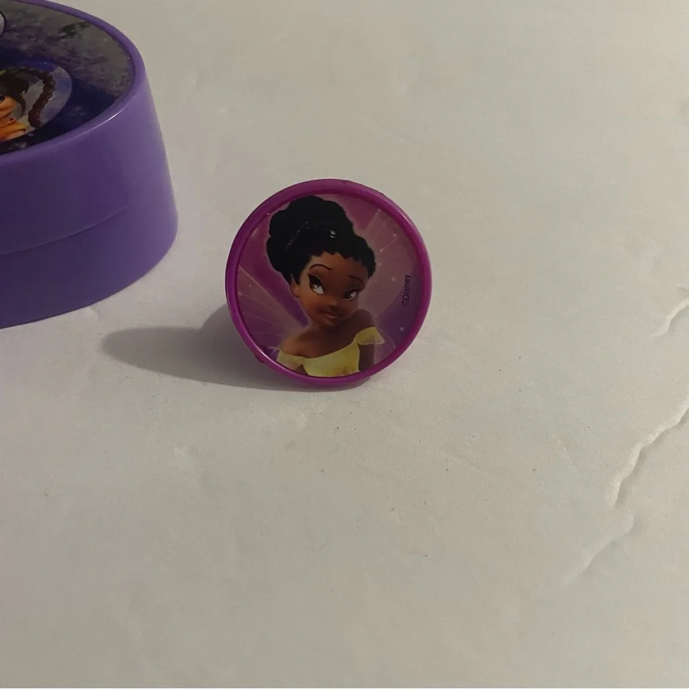 Disney Fairies Purple Tinker Bell Case and Kids Ring